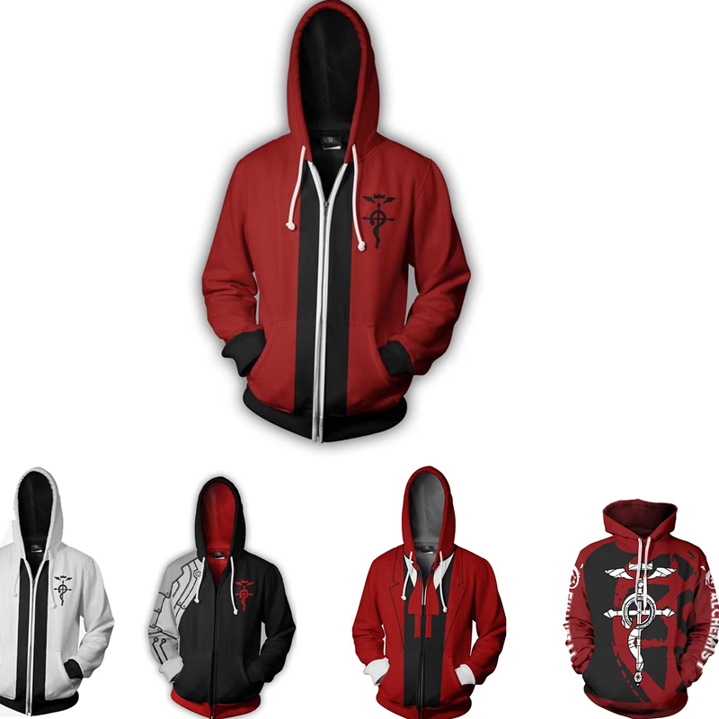 Fullmetal Alchemist Coat - Anime Alchemist Edward Hoodie Elric Coat
