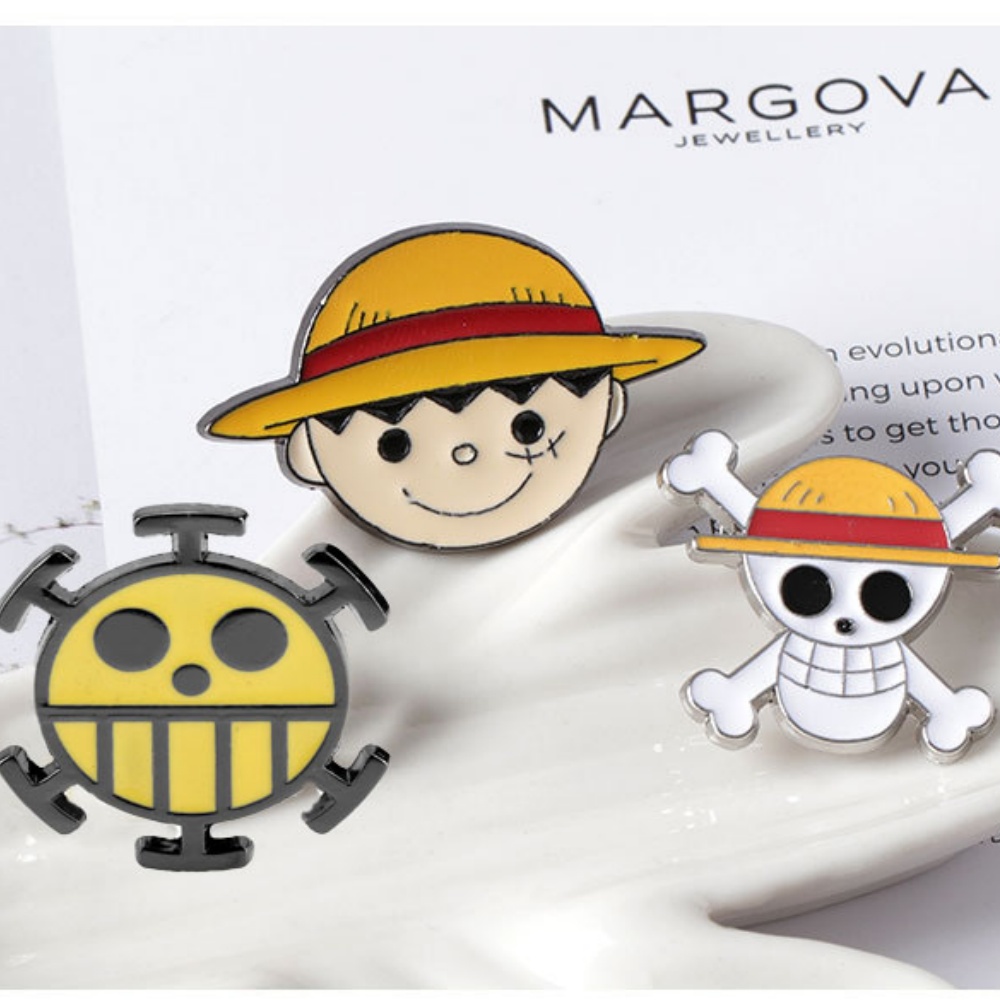 One Piece Straw Hat - One Piece Surrounding Luffy Brooch Straw