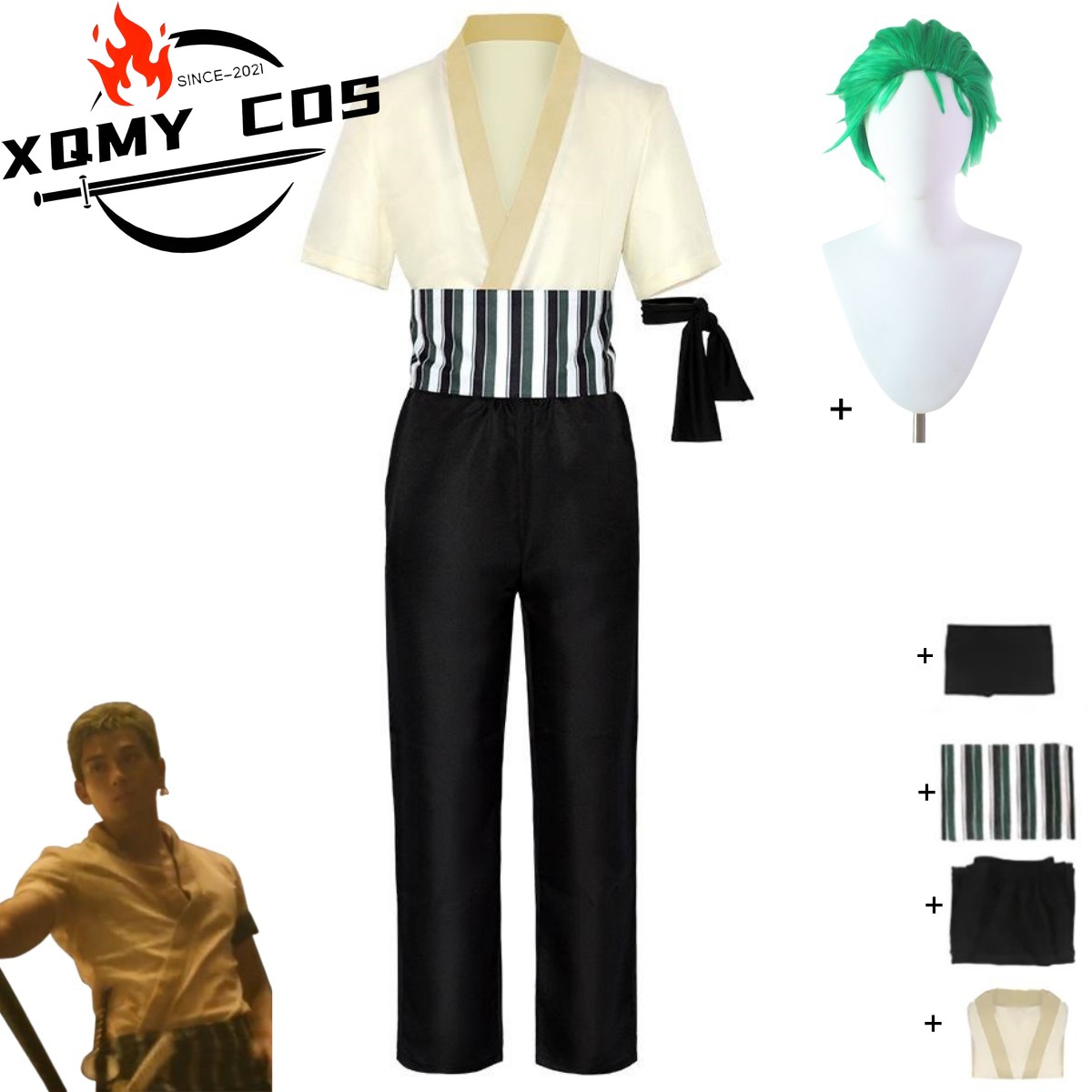 Anime Marin Cosplay - XqNew Anime Movie Roronoa Zoro Cosplay