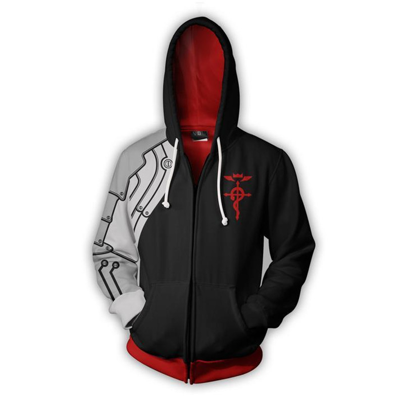 Anime Alchemist Edward Hoodie  - Fullmetal Alchemist Coat ulasan dan harga