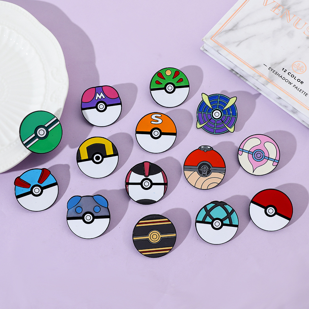 Anime Ball Cartoon Enamel Pins - Anime Cosplay Pokemon ulasan dan harga