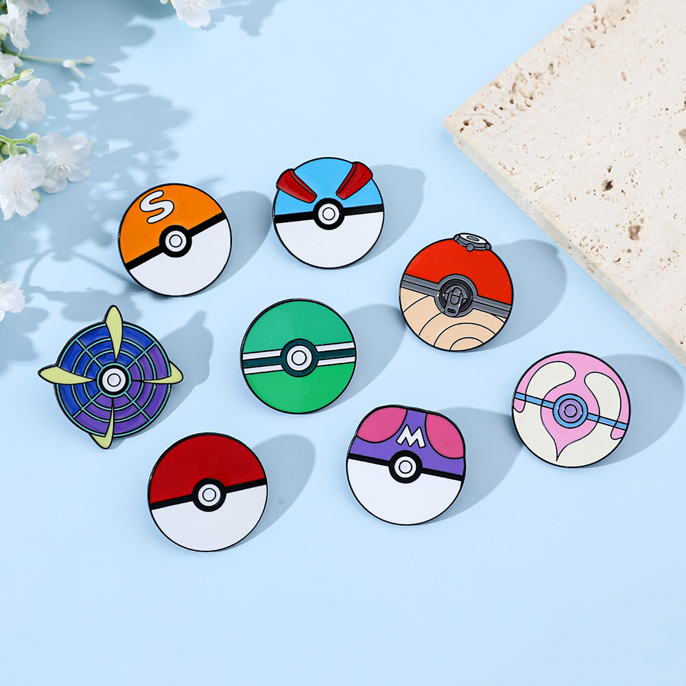 Anime Ball Cartoon Enamel Pins - Anime Cosplay Pokemon ulasan dan harga