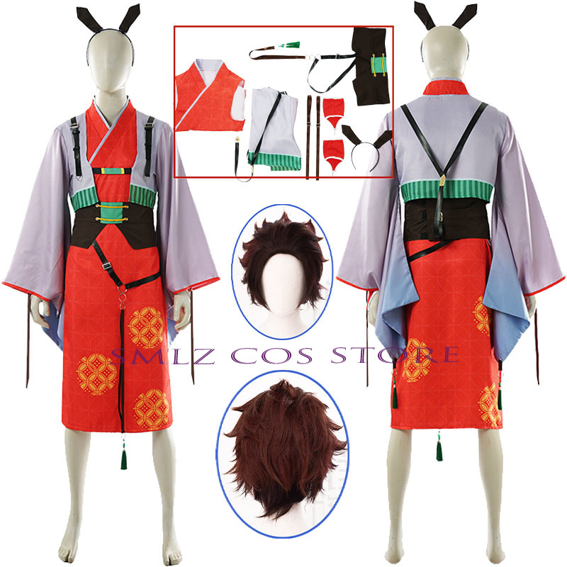 Rabbit Ears Tanjirou Cosplay C - Anime Cosplay 2026 ulasan dan harga
