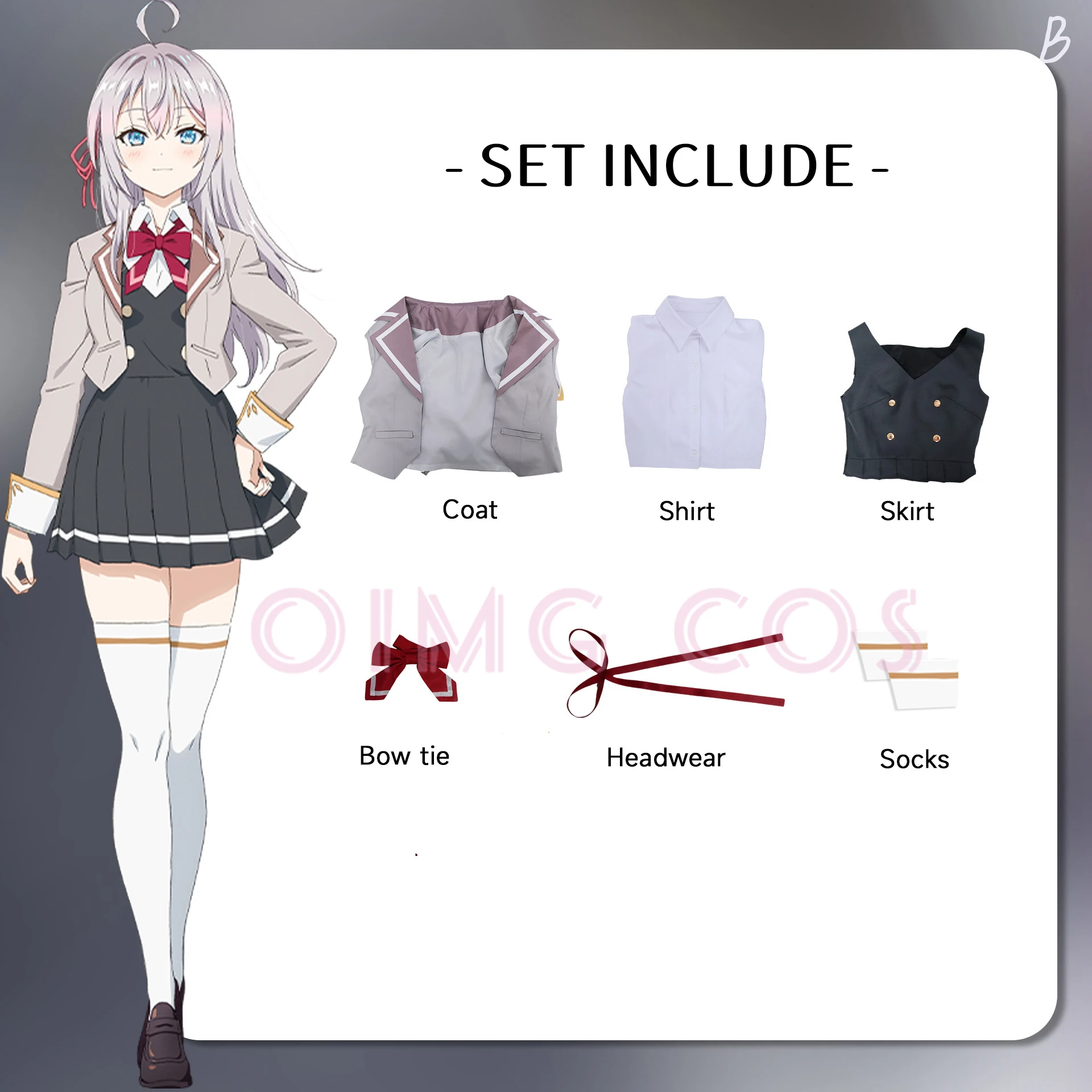 Alya Cosplay Costume Alya Some - Anime Cosplay Alya ulasan dan harga