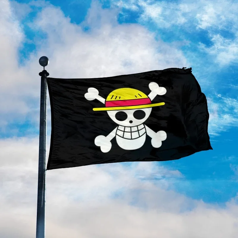 One Piece FLAG Monkey D. Luffy - One Piece Straw Hat ulasan dan harga