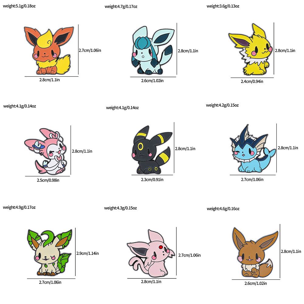 Cute Pokemon Eevee Enamel Pins - Anime Cosplay Pokemon ulasan dan harga