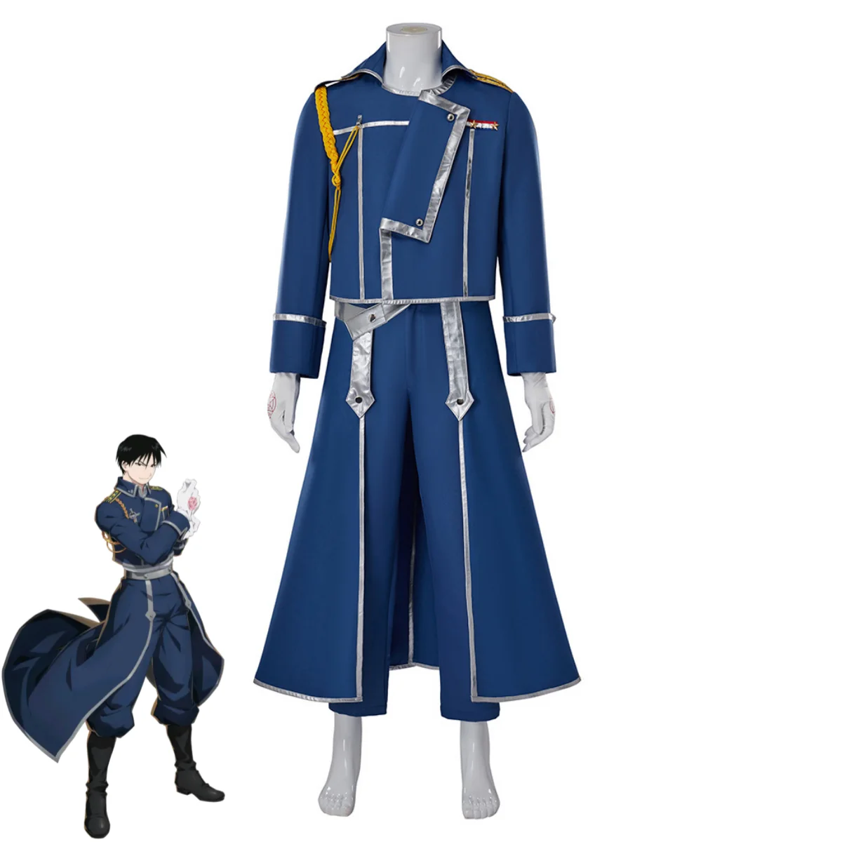 Roy Mustange Cosplay Costume B - Fullmetal Alchemist Coat ulasan dan harga