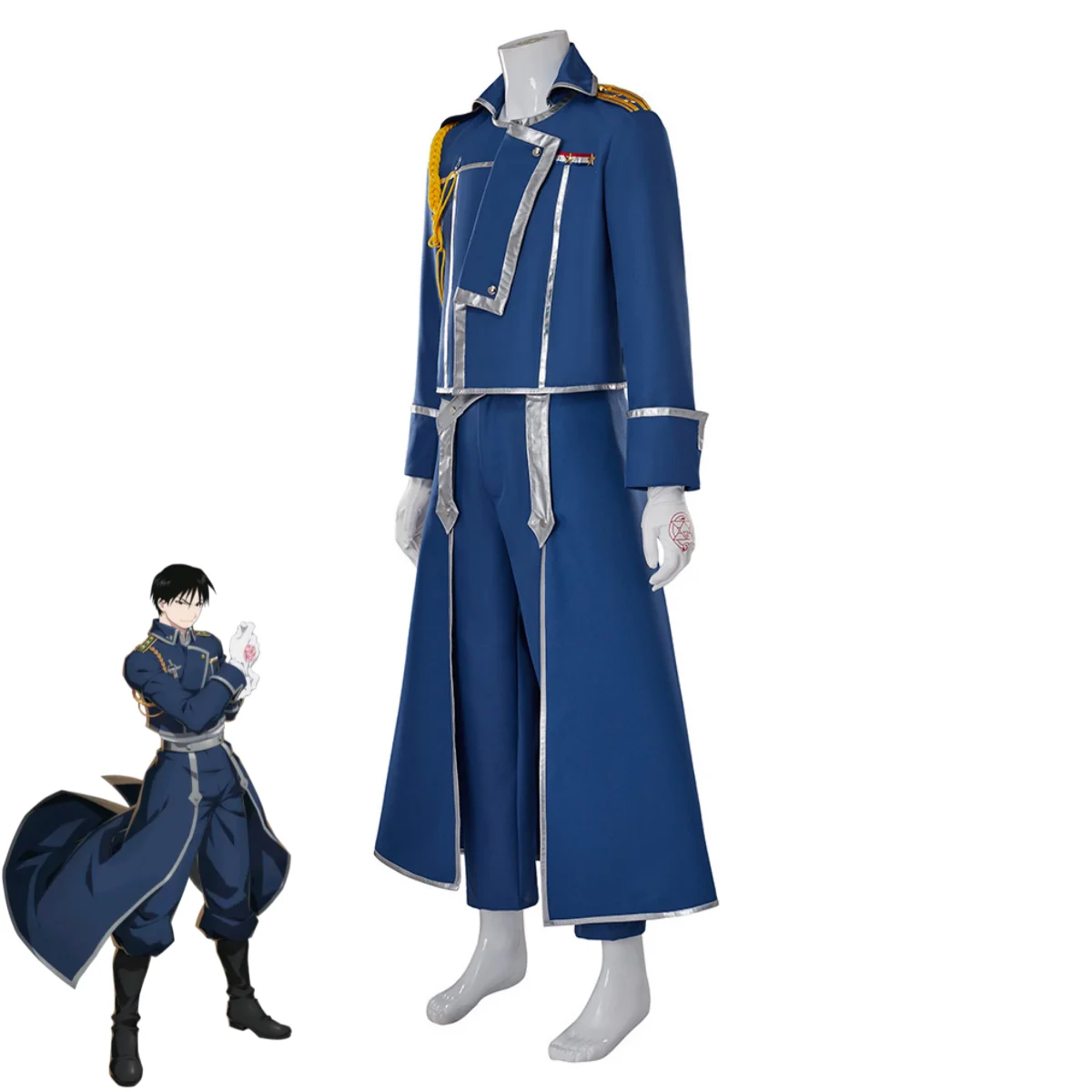 Roy Mustange Cosplay Costume B - Fullmetal Alchemist Coat ulasan dan harga